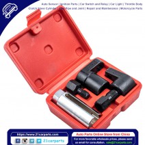 5pcs Oxygen Sensor Socket Vacuum Wrench O2 M12 M18 Tool Renew Thread Chaser
