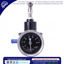 Fuel Pressure Regulator with Kpa Oil Gauge Kit Black